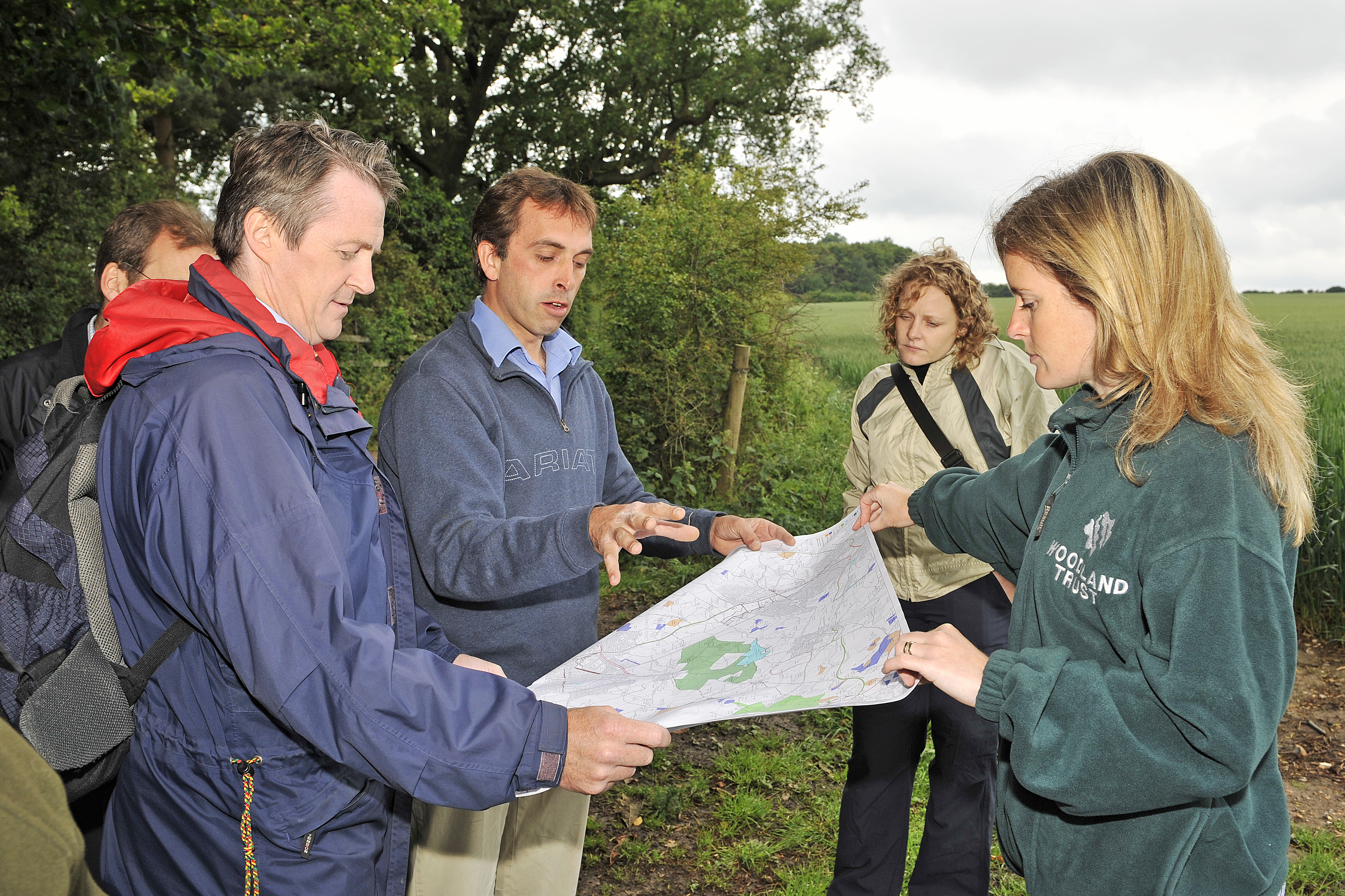 Woodland Trust staff at Heartwood Forest